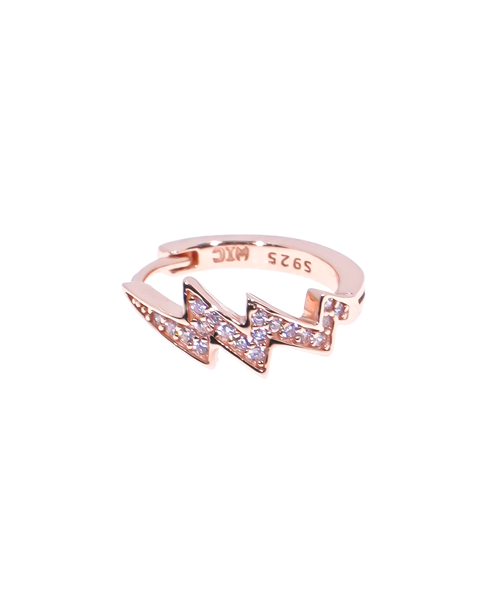 Lighting Bolt Earrings Silver 925