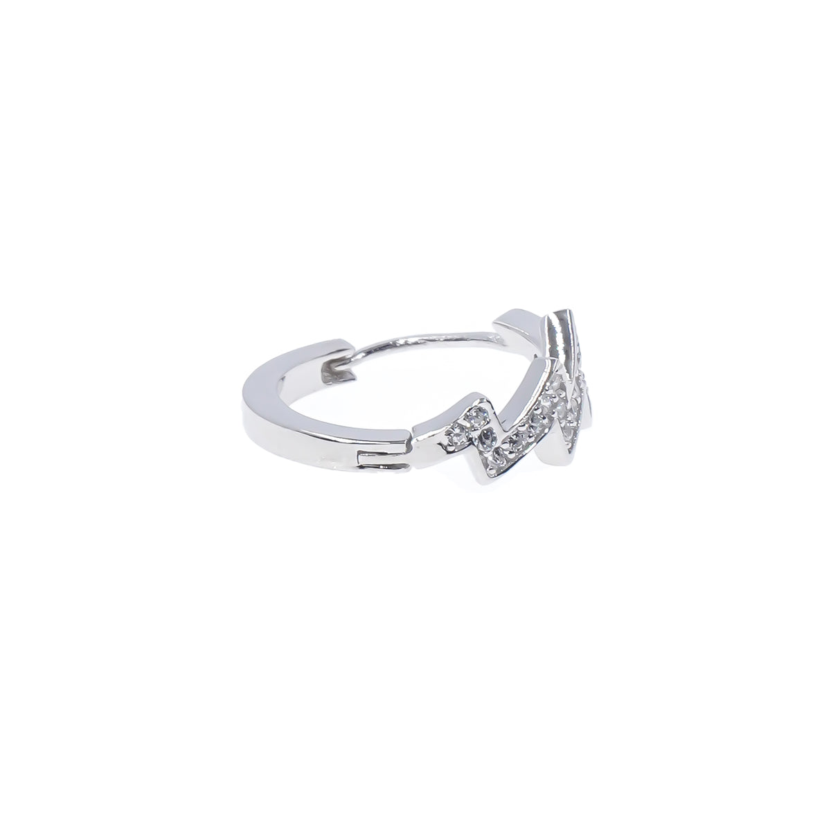 Lighting Bolt Earrings Silver 925