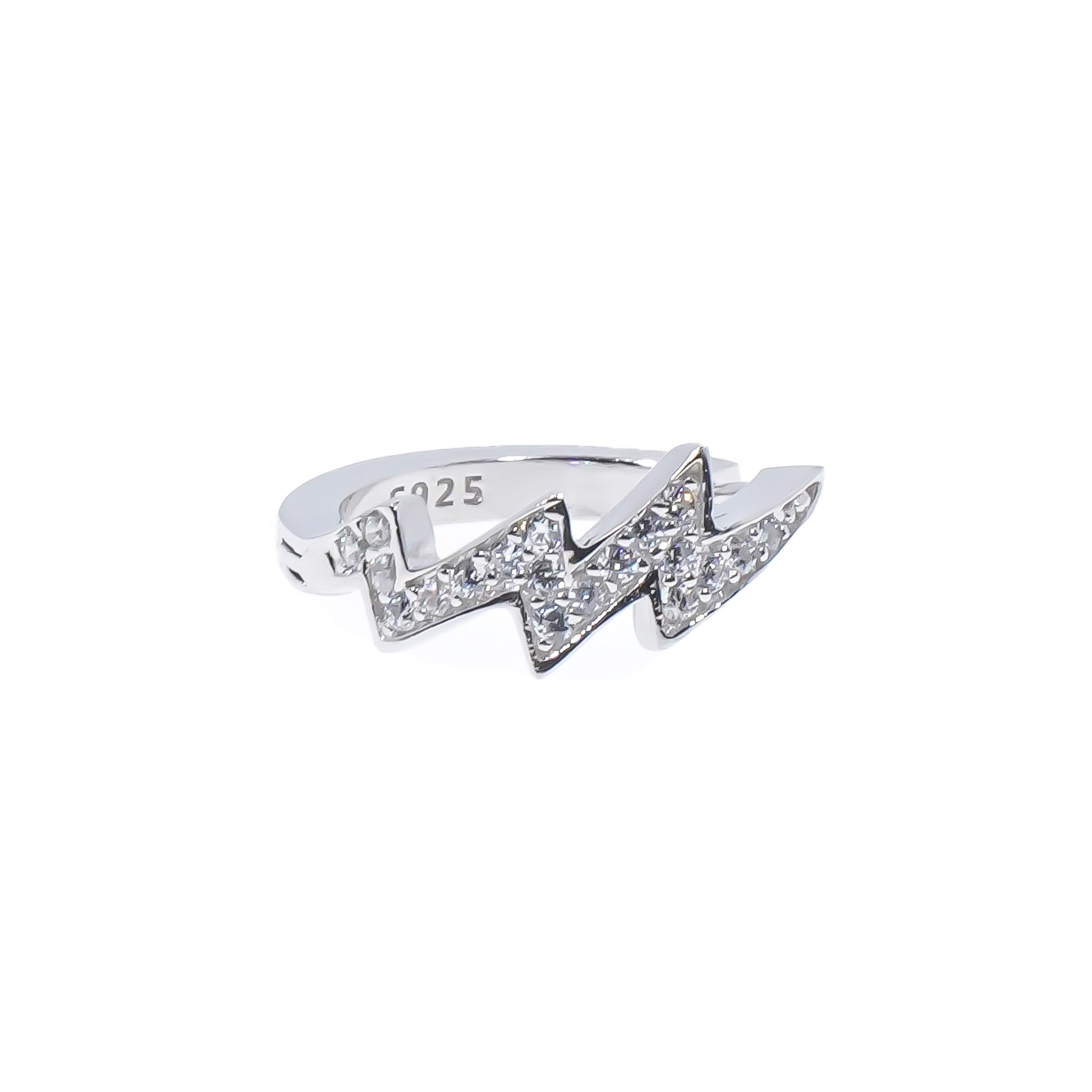 Lighting Bolt Earrings Silver 925