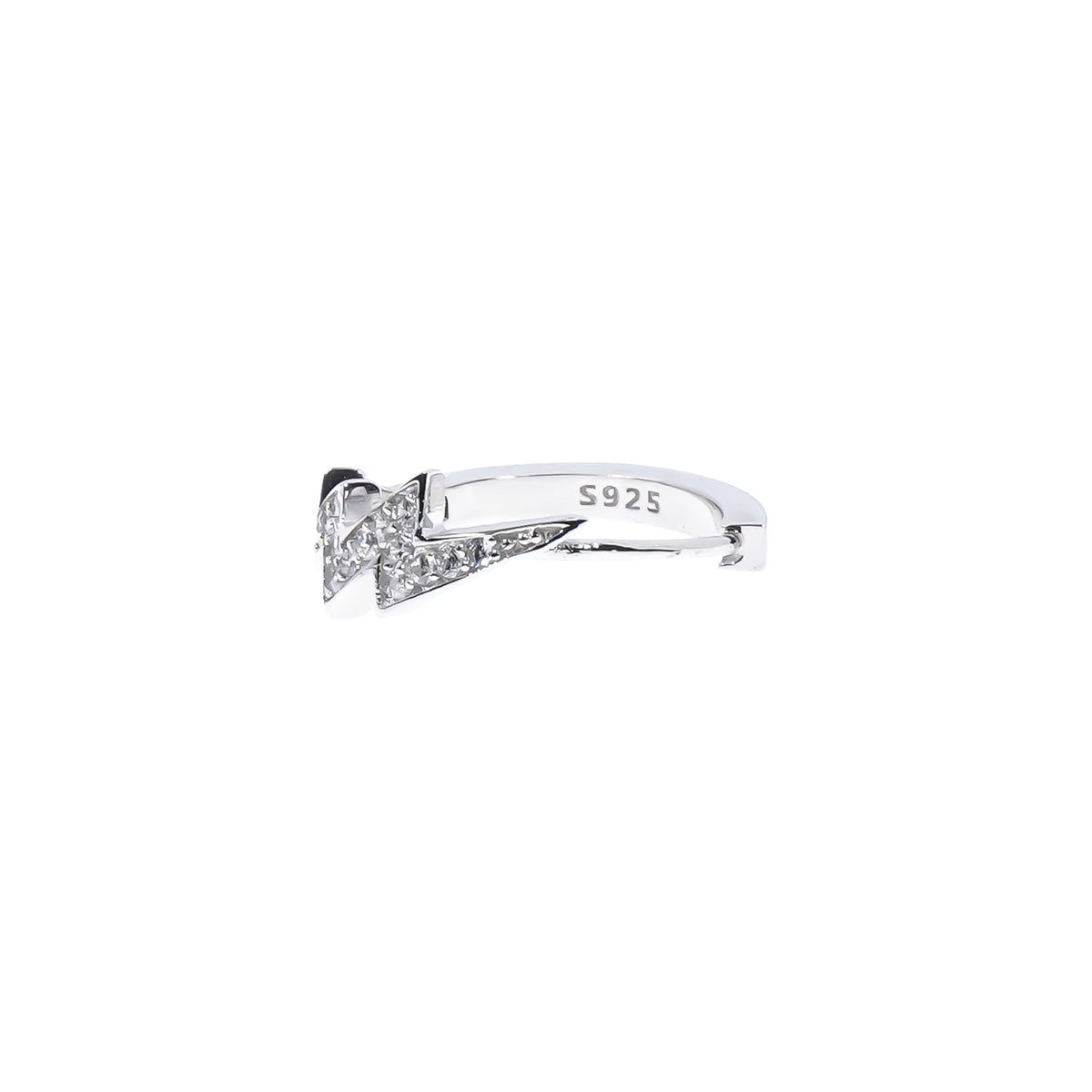 Lighting Bolt Earrings Silver 925